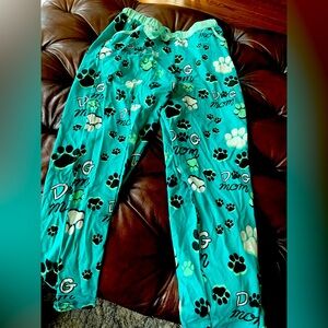NWT Teal Dog Mom Pajama Pants